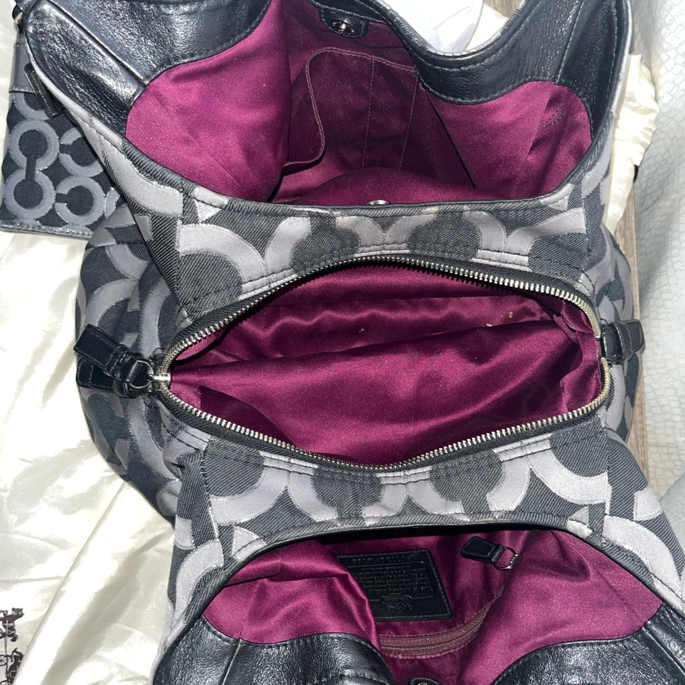 COACH Madison opt art bag and wallet Set w/ dust bag - Picture 8 of 9